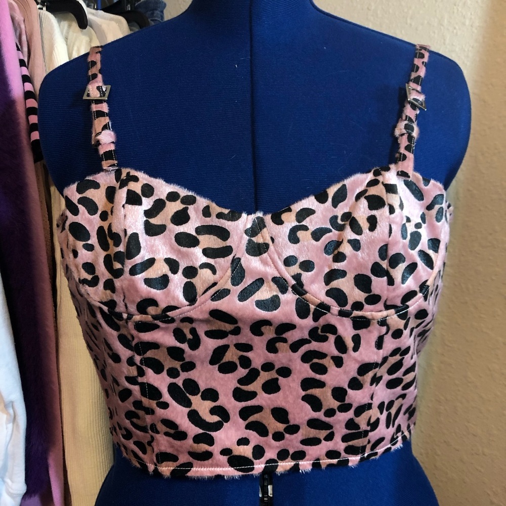 Honey Punch Animal Print Bustier
